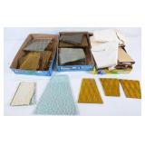 Large lot of glass panels. Great for lamps or