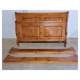 Vintage queen wooden Bed frame - 64w"ï¿½40"h