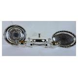 Lovely Silverplate Serving Pieces, Salt & Pepper