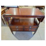 Drexel rolling mobile bar! Great for hosting! 38"