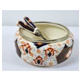 Stunning Antique Imari Silverplated Porcelain