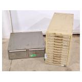 Pair of organizers. Largest measures 10 1/2" l x