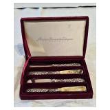 American silversmith collection butter knifes