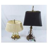 2 table top lamps