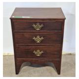 Vintage 3 drawer side table / night stand