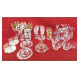Strawberry juice glasses, pinwheel glasses,