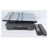 LG DVD player (no remote) and JVC VHS player