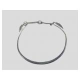 Vintage Etched Metal Choker Necklace