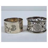 Sterling Silver Napkin Rings