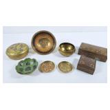 Brass box from the Oshawa Little Theatre, dated