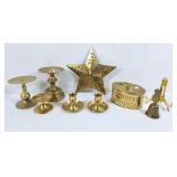 Brass decorator lot! Candle stick holders, brass