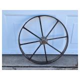 20" Decorative metal wagon wheel.