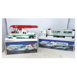 HESS firetruck and HESS semi with cars