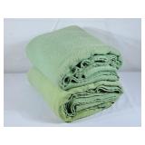 Beautiful Moderna Sorrento Green Wool Blankets -