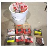 Bucket of nails! Various sizes