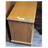 Wood Side Table w/Storage 20"Hx13"Wx20"D