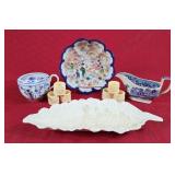 Carved Napkin Rings, Asian Bowl, Ironstone Gravy