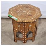 Distinctive octagonal accent table.