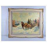 Large Oil on Canvas Painting by Karger -
