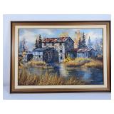Stunning Old Mill Oil Painting by Georgia Jarvis