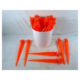 Plastic ground stakes