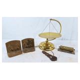 Vintage perpetual calendar, brass scale, vintage