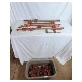 Variety of Bar and Pipe Clamps longest bar 32'