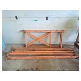 1 section of scaffolding or shelving - 8' w x