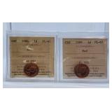 ICCS Graded Proof Like 1986 and 1989 'Red' Canada