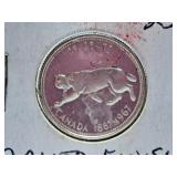 1967 Canada Quarter with Cameo