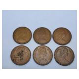 1971, 1977 and 1978 U.K. Two New Pence Coins