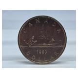1980 Canada One Dollar Coin