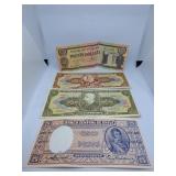 Guyana Twenty Dollar Bill, Brazil Vinte Cruzeiros
