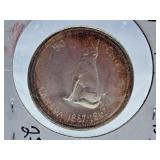 Uncirculated 1967 Canada 50 Cent Piece