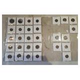 Twenty Nine Canada Pennies Starting in the Year
