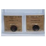 ICCS Graded Mint State 2003WP and 2004P Canada