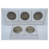 1932, 1933, 1934, 1935 and 1936 Canada Nickels
