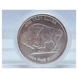 U.S.A. One Troy Ounce .9999 Fine Silver Buffalo