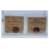 ICCS Graded Mint State 1998W and 2003WP Canada