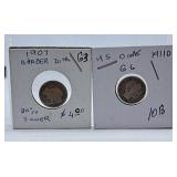 1907 and 1911 U.S.A. Dimes