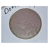 1967 Dominican Republic Twenty Five Centavos