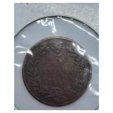 1861 Italy Five Centesimi Coin