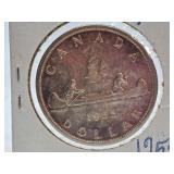1955 Canada One Dollar Coin