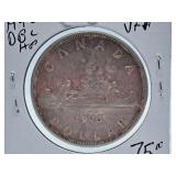 Very Fine 1946 Canada One Dollar Coin