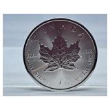 2020 .9999 Fine Silver 1 Oz Canada Five Dollar