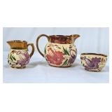 Beautiful Vintage Wade "Harvest" Creamers & Sugar