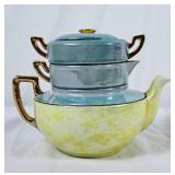 Vintage Lusterware Stacking Tea for One Set -