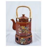 Vintage Giftcraft Ceramic Octagon Japanese Teapot