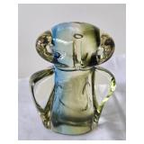 Vintage Chalet  Art Glass Owl Paperweight