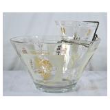 Vintage Glass Chip & Dip Set
